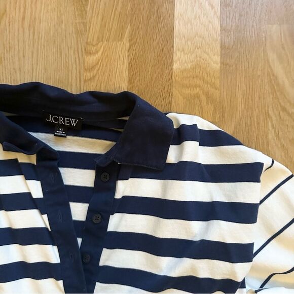 J. Crew | striped navy polo - Picture 4 of 4